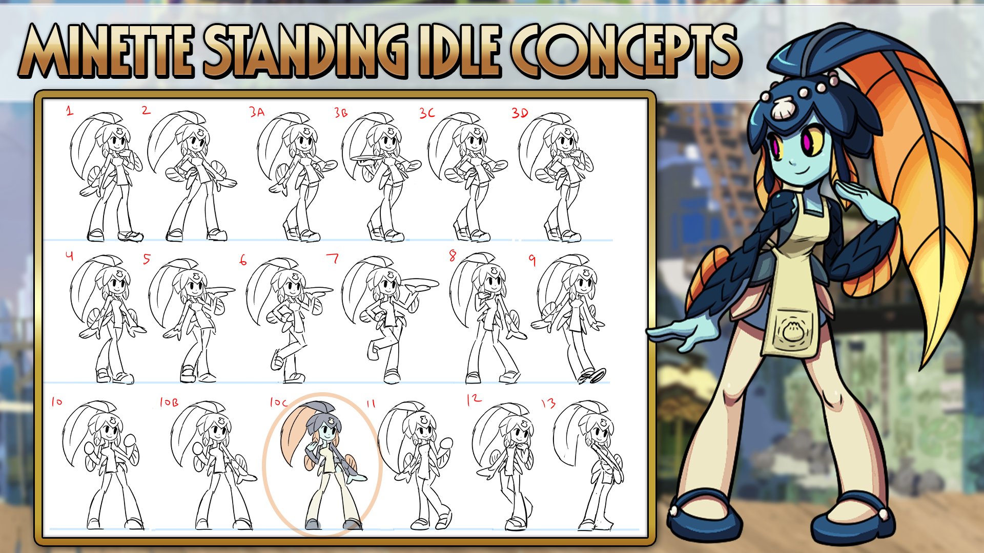 MINETTE STANDING IDLE CONCEPTS 1 3A 3B 3C 10B loc