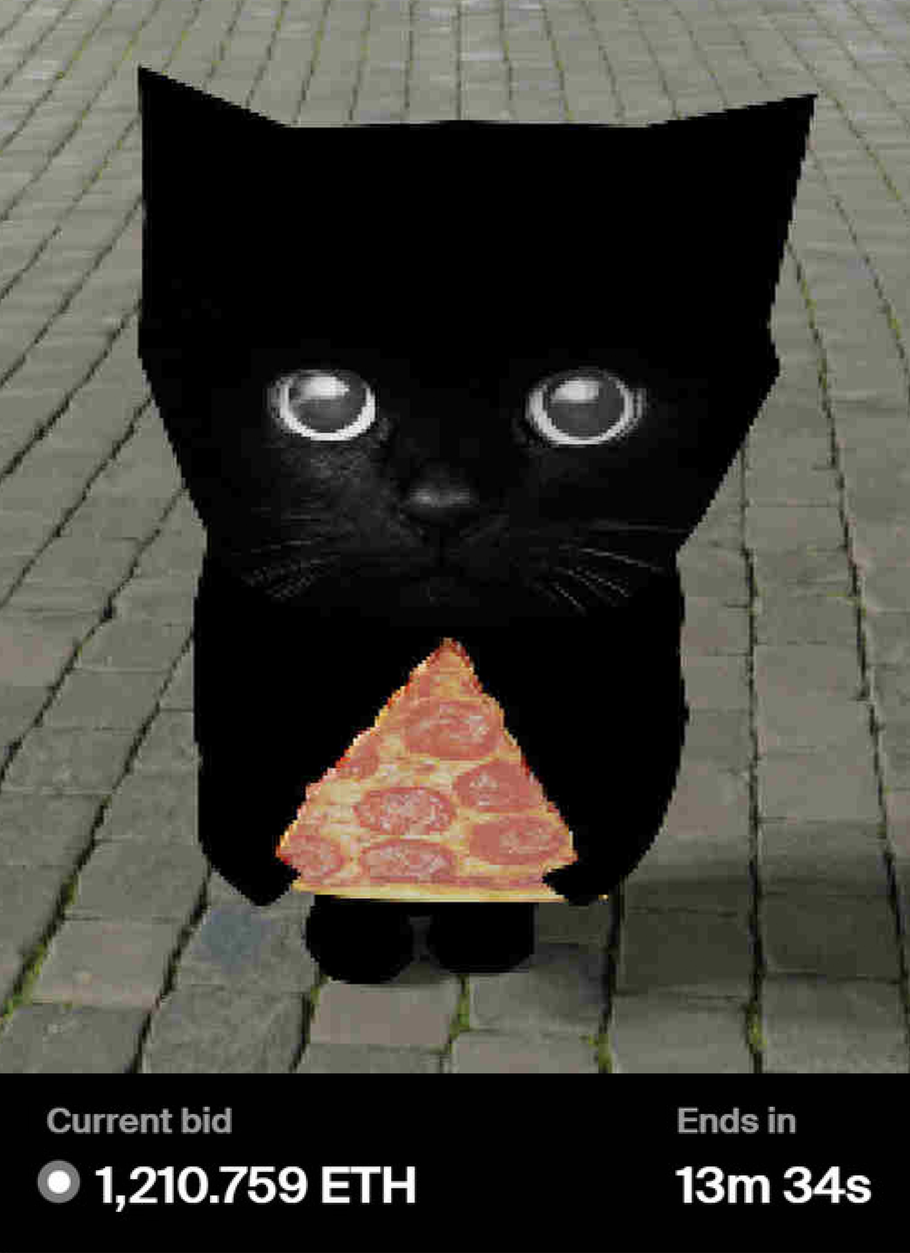 Current bid Ends in 1,210.759 ETH 13m 34s