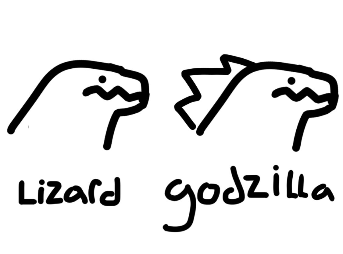 Lizard ঘ godzilla