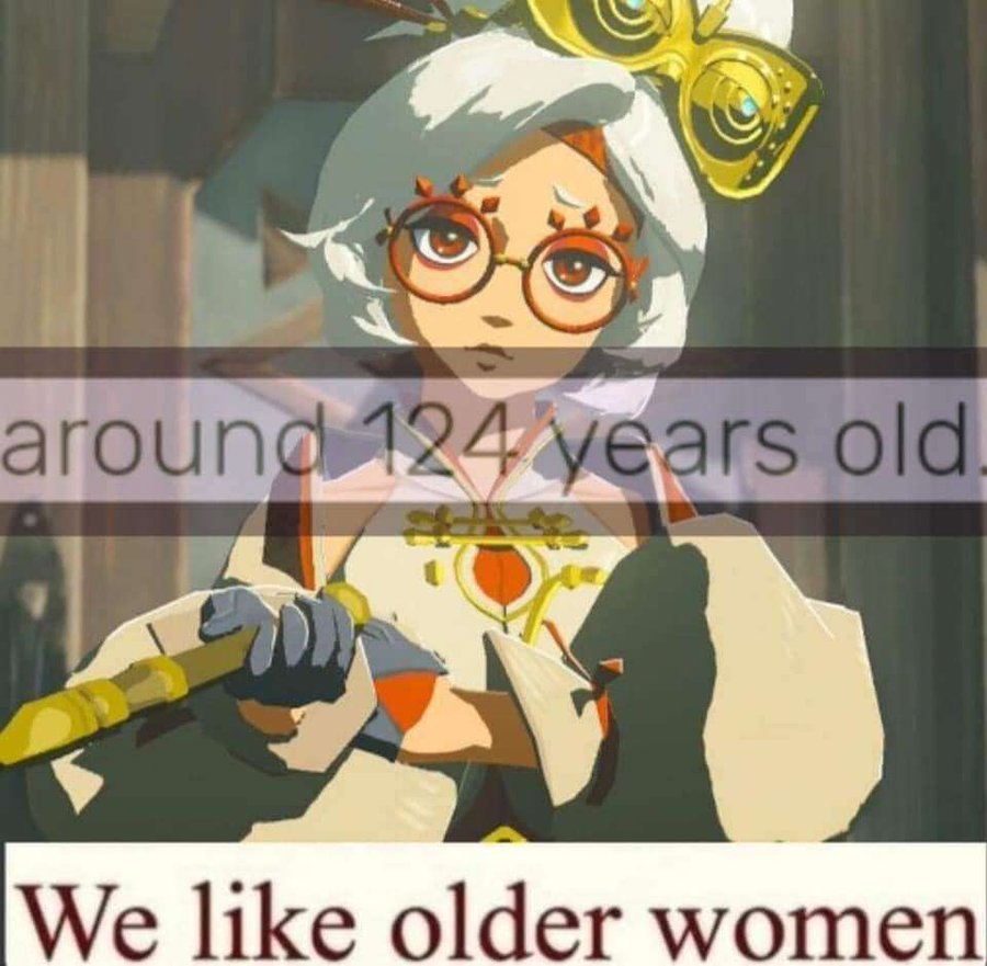 around 124 years old We like older women