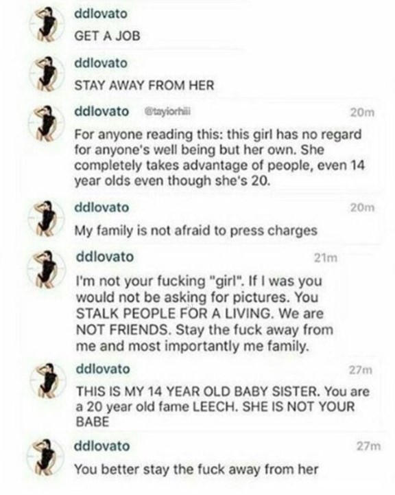Demi Lovato GET A JOB STAY AWAY FROM HER Get A Job Stay Away From Demi Lovato GET A JOB STAY AWAY FROM HER Get A Job Stay Away From