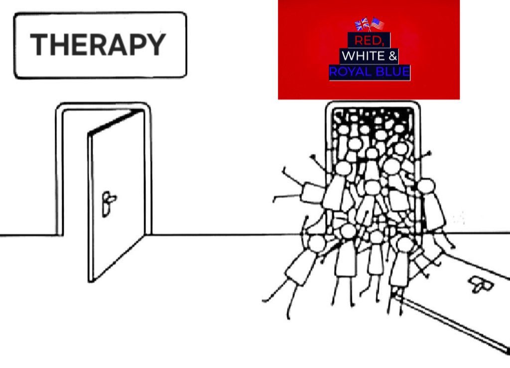 THERAPY RED, WHITE & ROYAL BLUE do 8