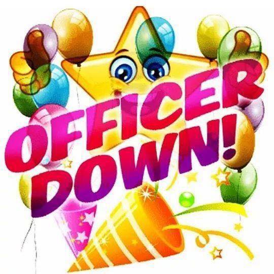 The original "Officer Down!" Star meme. It was posted to "Twitter / X":https://knowyourmeme.com/memes/sites/twitter-x as early as December 2014. It shows a clipart star with balloons, confetti and party poppers celebrating the injury or death of a cop. It became a popular "reaction image":https://knowyourmeme.com/memes/reaction-images  across social media in the 2020s.