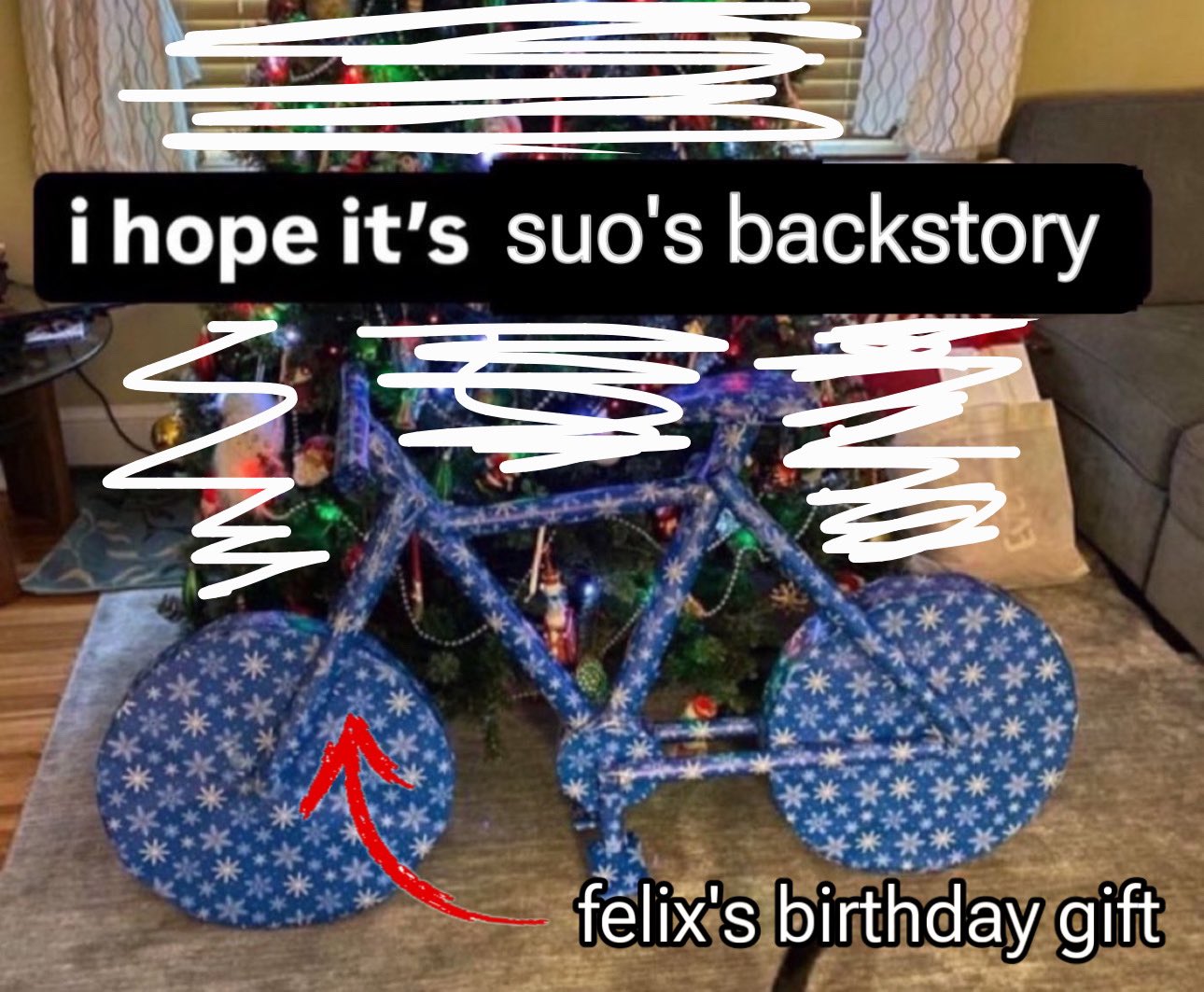 i hope it's suo's backstory 乏 felix's birthday gift