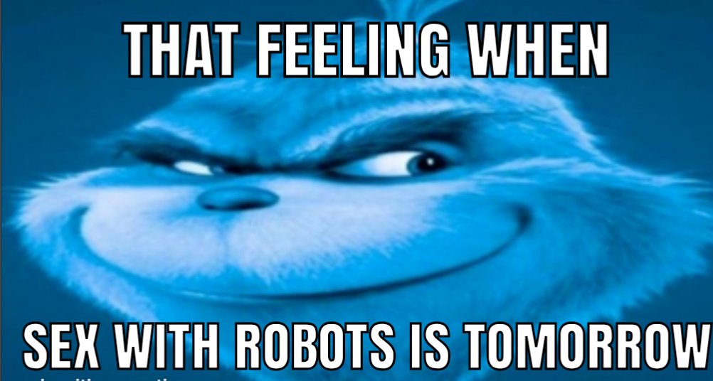 THAT FEELING WHEN SEX WITH ROBOTS IS TOMORROW