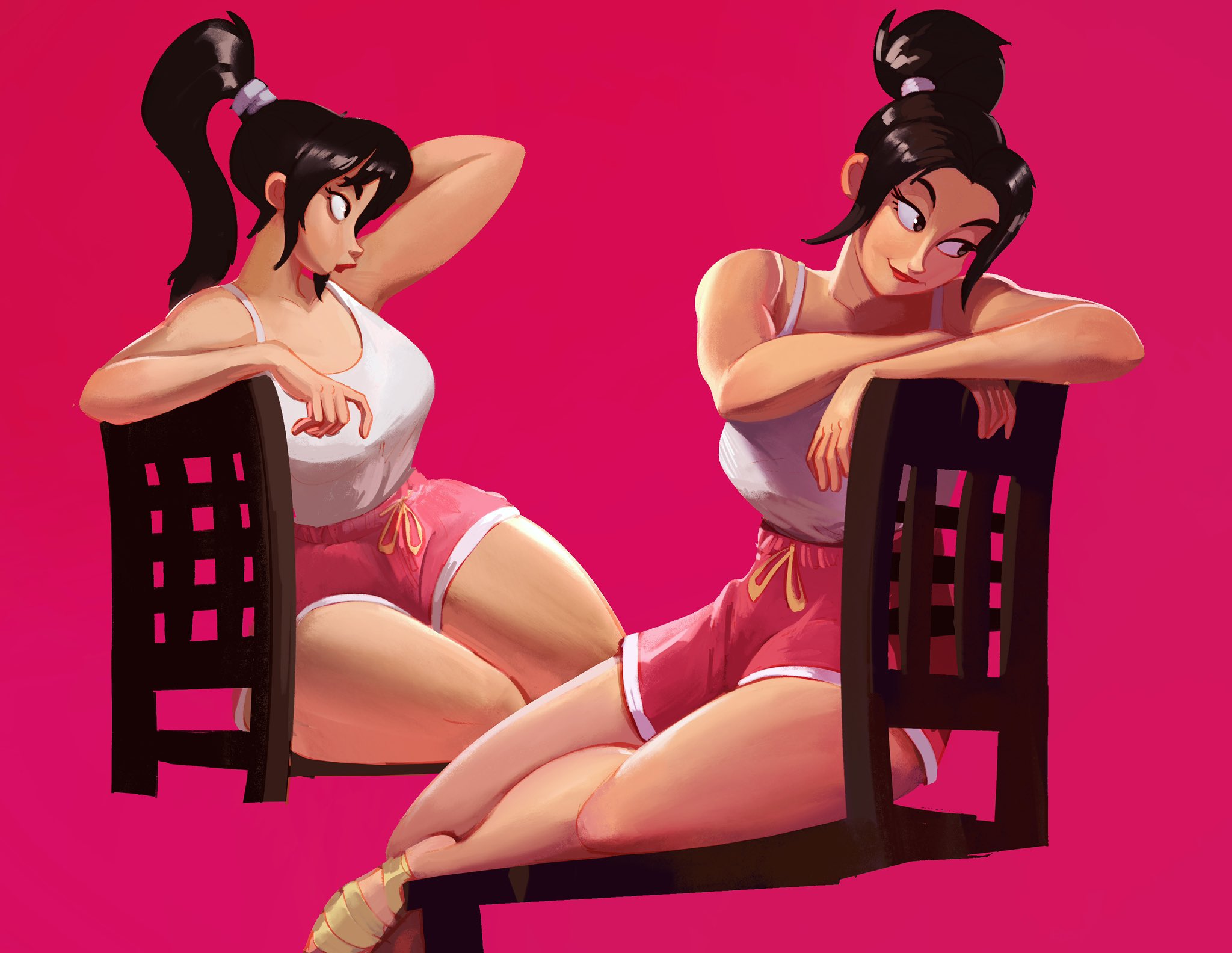 Casual Mai Shiranui fan art by @TheAwesombroso