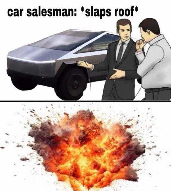 car salesman: *slaps roof*