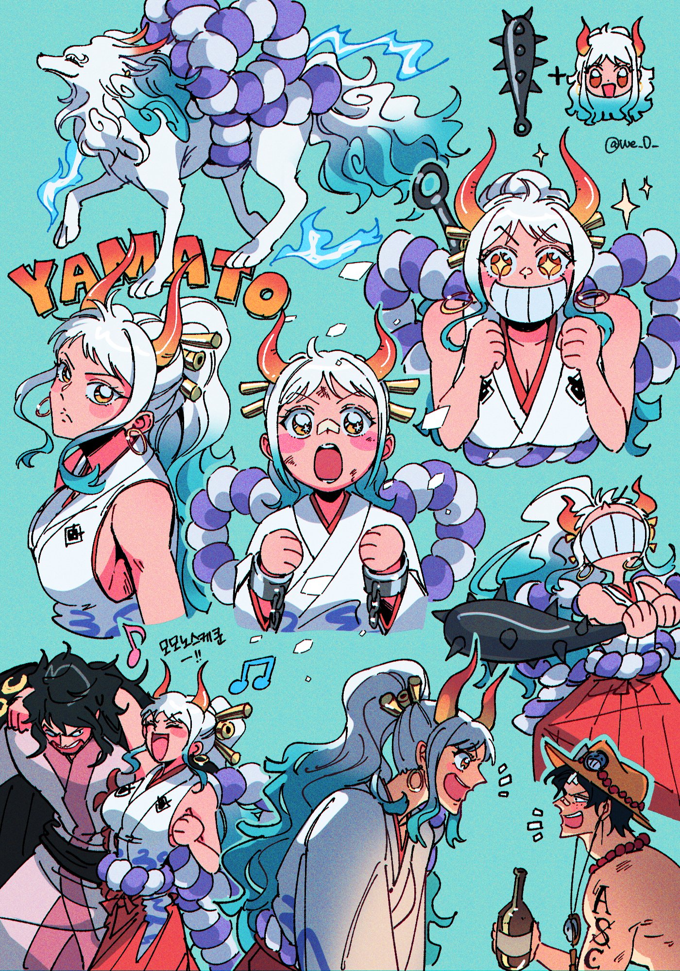 YAM 區 모모노스케쿤 D to @we.D 000 000