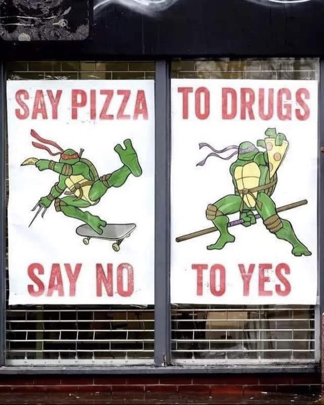 SAY PIZZA TO DRUGS ་ SAY NO TO YES