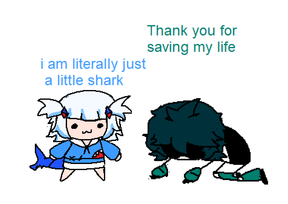 i am literally just a little shark Thank you for saving my life