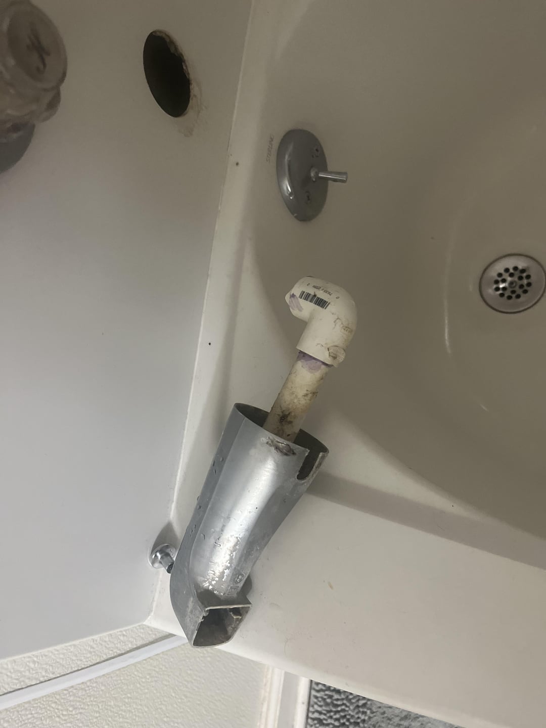 Kid pulled the faucet out of the wall