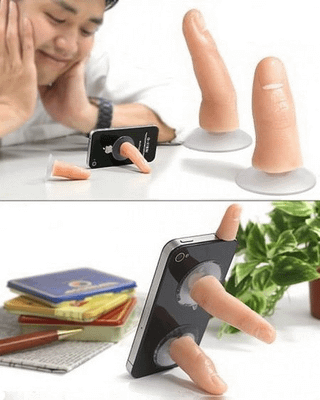 A finger phone stand