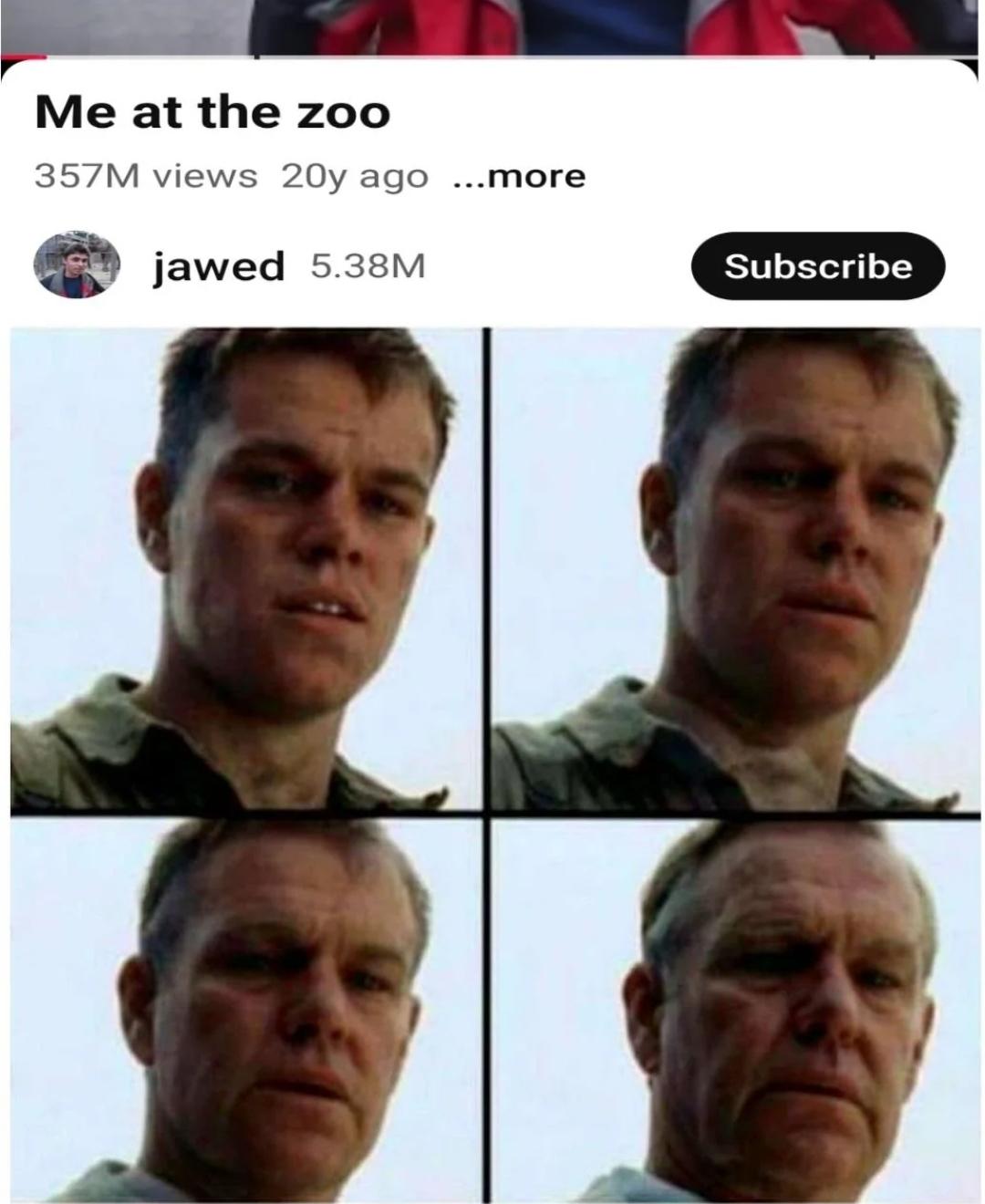 Me at the zoo 357M views 20y ago ...more jawed 5.38M Subscribe