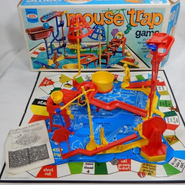 to play and build, the ouse tap game short cut sta Throuse tap game it's this com bu mouse caught A trap NO PLA move ahead 4 cat! go back to start if 2 mice here both go back do not take a nont part