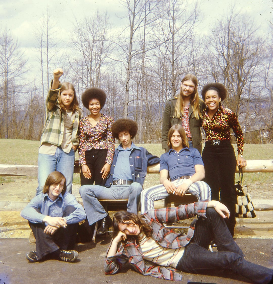 High school kids, West Virginia, 1972