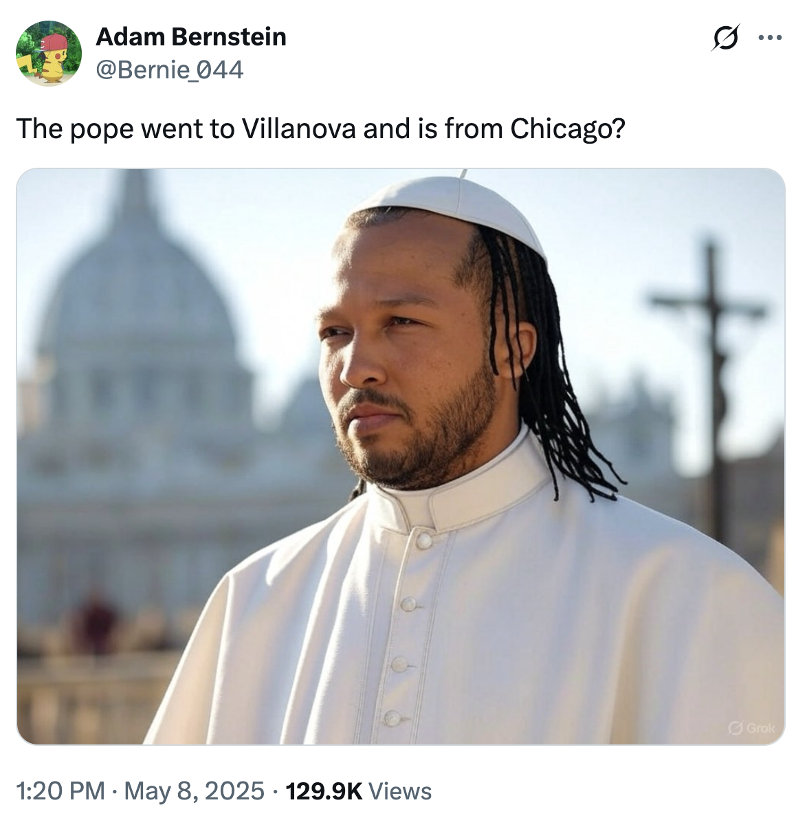 "AI Art":https://knowyourmeme.com/memes/cultures/ai-art of Jalen Brunson of the Knicks as the Pope.