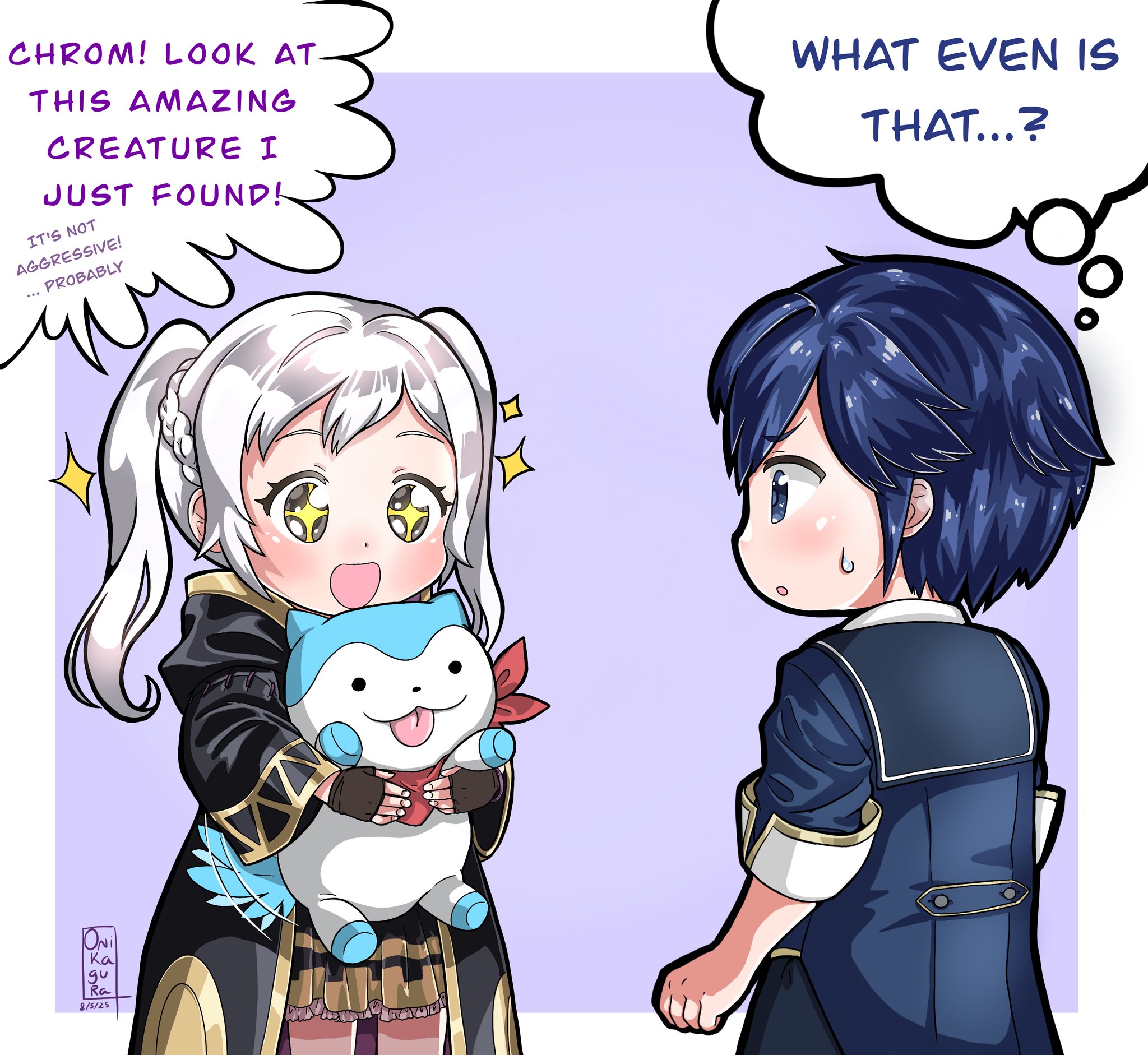 ONI Ka gu Ra 8/5/25 CHROM! LOOK AT THIS AMAZING CREATURE I JUST FOUND! IT'S NOT AGGRESSIVE! PROBABLY n WHAT EVEN IS THAT...? O