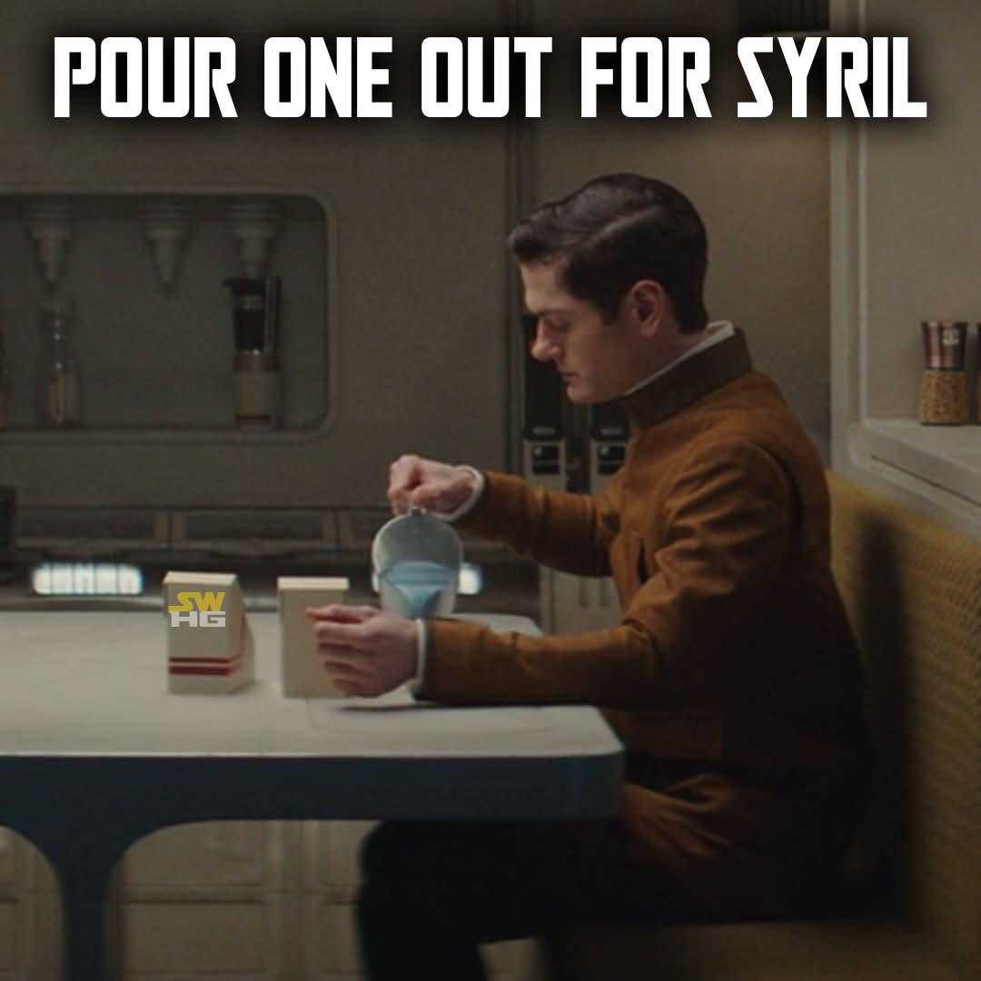 POUR ONE OUT FOR SYRIL 15h