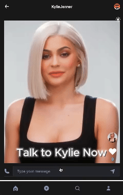Kylie Jenner Talk to Kylie Now❤ Type your massage