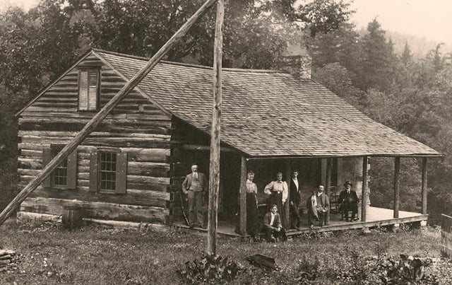 A log cabin in Osceola, Pennsylvania