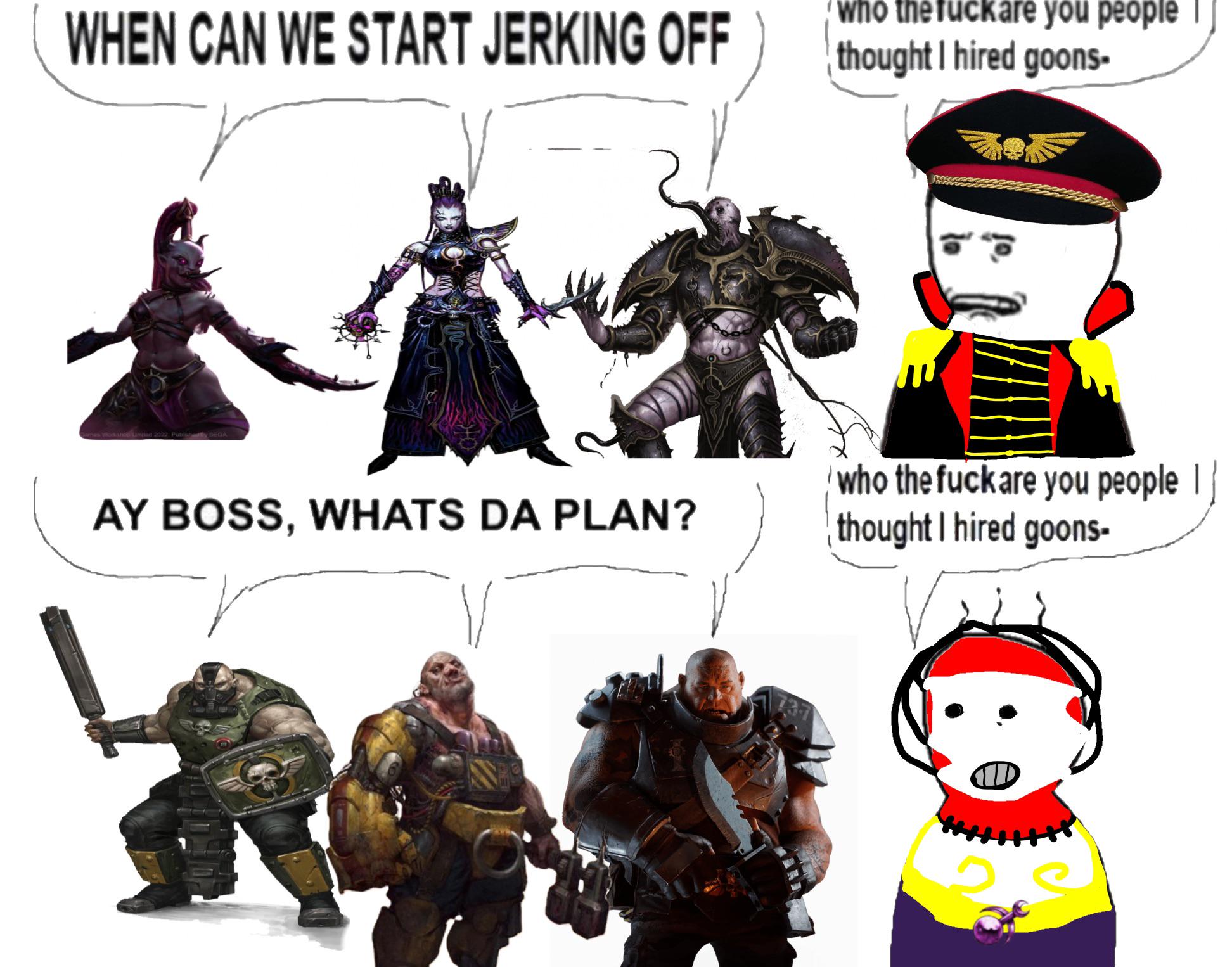 WHEN CAN WE START JERKING OFF who the fuckare you people thought I hired goons- es Wodance Line 2022 Public My BEGA AY BOSS, WHATS DA PLAN? who the f--- are you people | thought I hired goons- 2