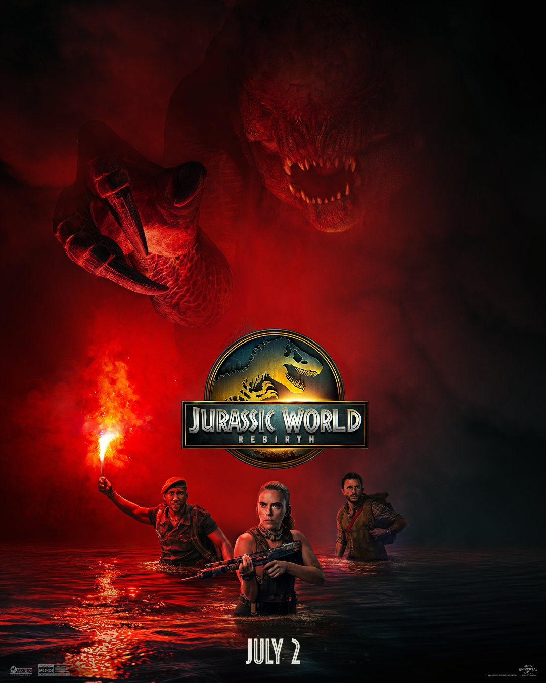 AMBUN JURASSIC WORLD REBIRTH PG-13 JULY 2 UNIVERSAL