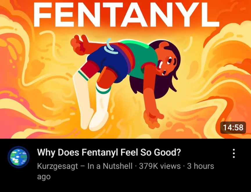 FENTANYL Why Does Fentanyl Feel So Good? Kurzgesagt - In a Nutshell 379K views 3 hours ago 14:58