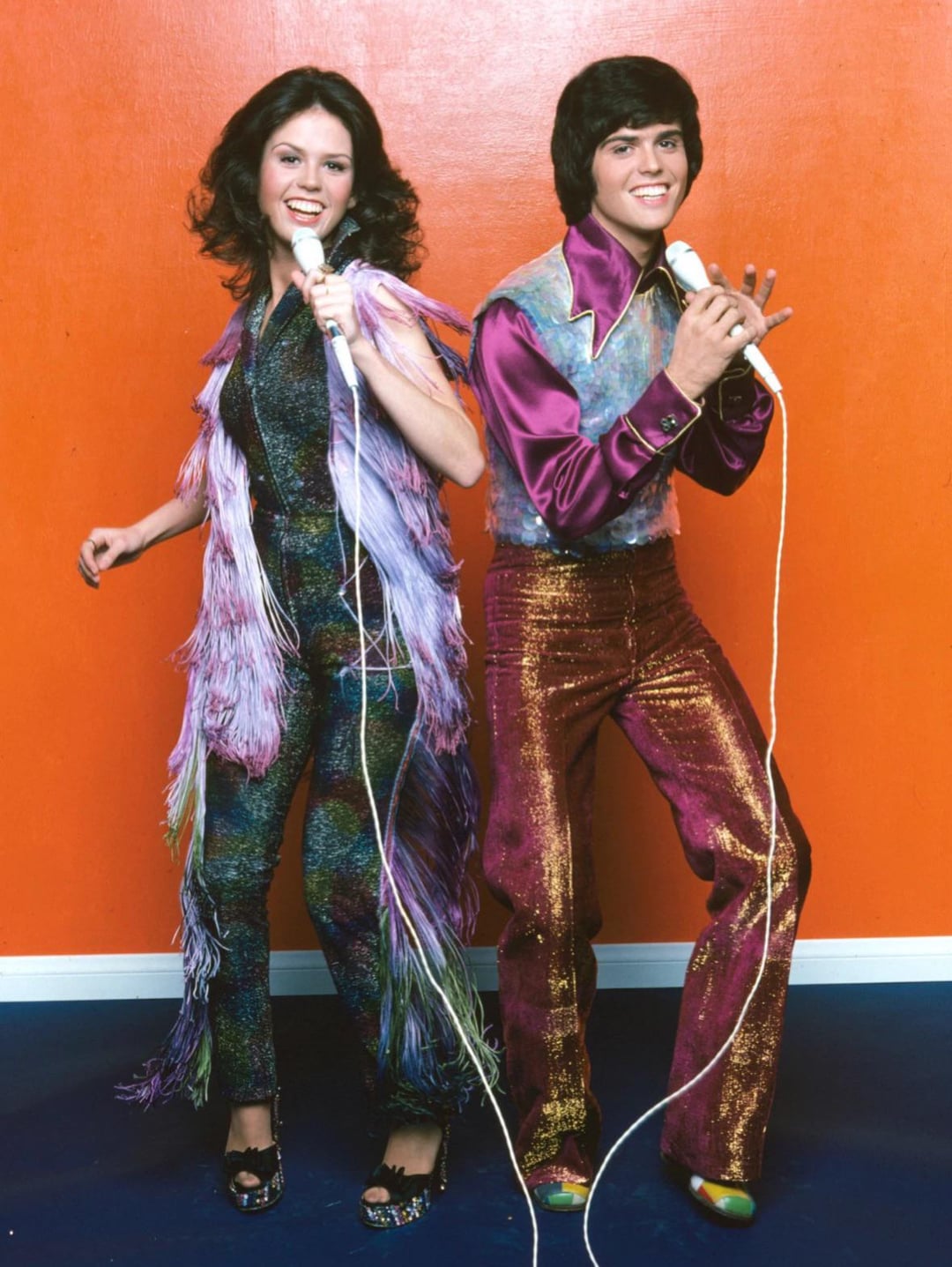 Donny and Marie Osmond from their 1970s variety show, "Donny & Marie"