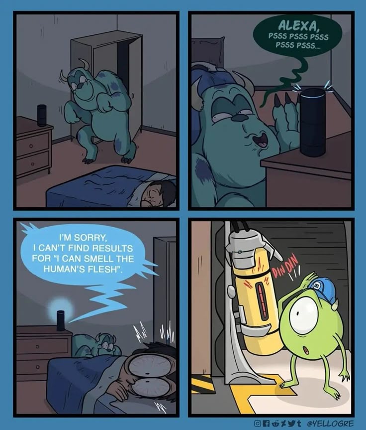 9 I'M SORRY, I CAN'T FIND RESULTS FOR "I CAN SMELL THE HUMAN'S FLESH". DINDIN /// Onzyt @YELLOGRE ALEXA, PSSS PSSS PSSS PSSS PSSS...