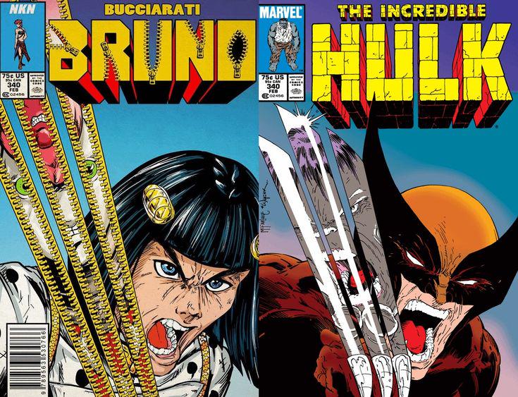 NKN BUCCIARATI MARVEL THE INCREDIBLE 75c US 93 CAN 340 FEB 02456 BRUND HULK US CAN 340 FEB C02456 **