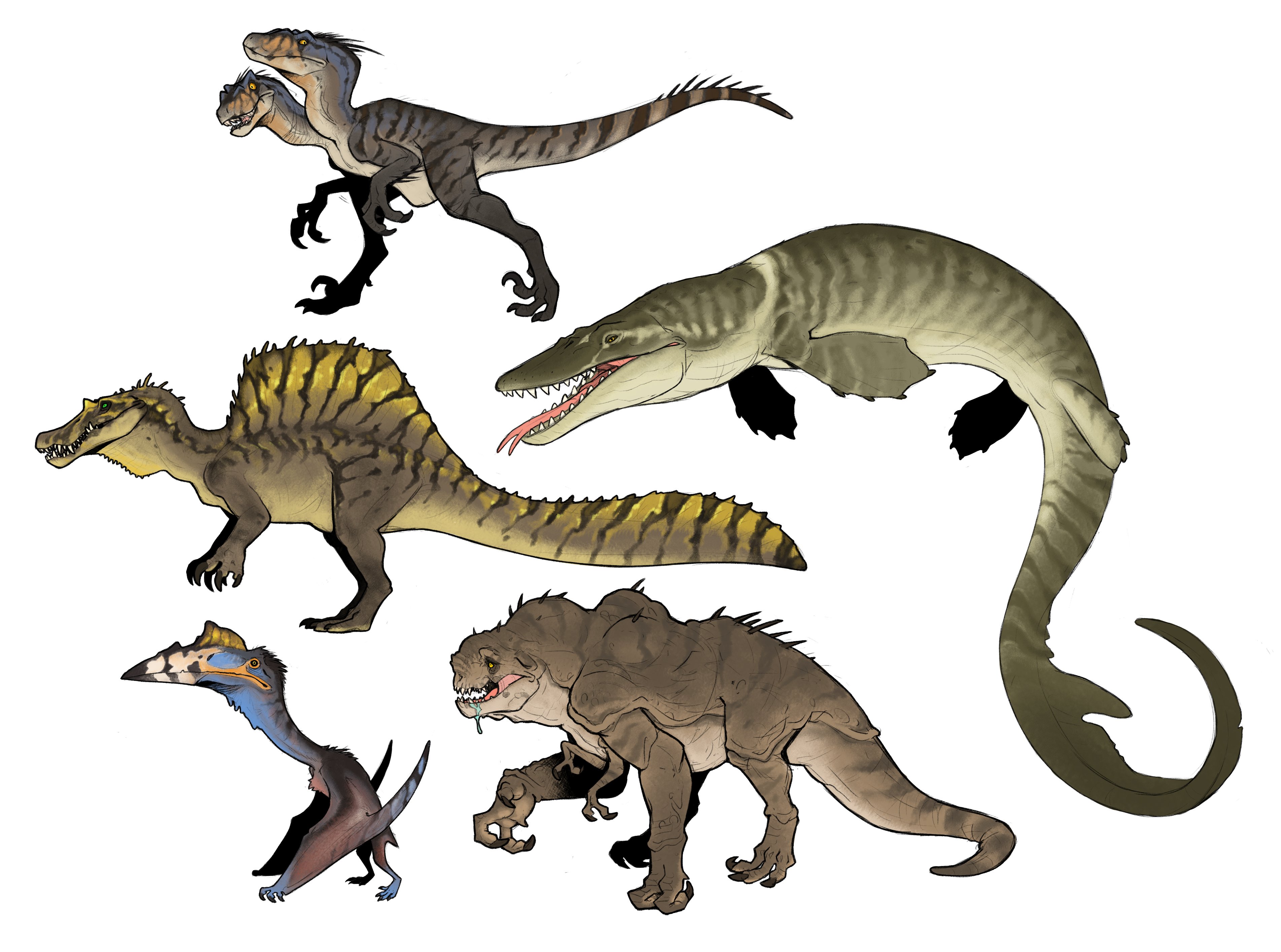Jurassic world rebirth animals