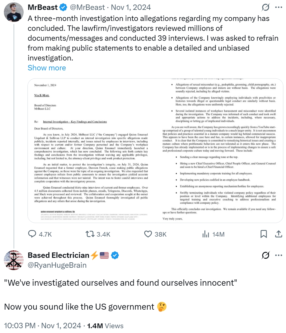 We Investigated Ourselves and Found No Wrongdoing Image Gallery Know