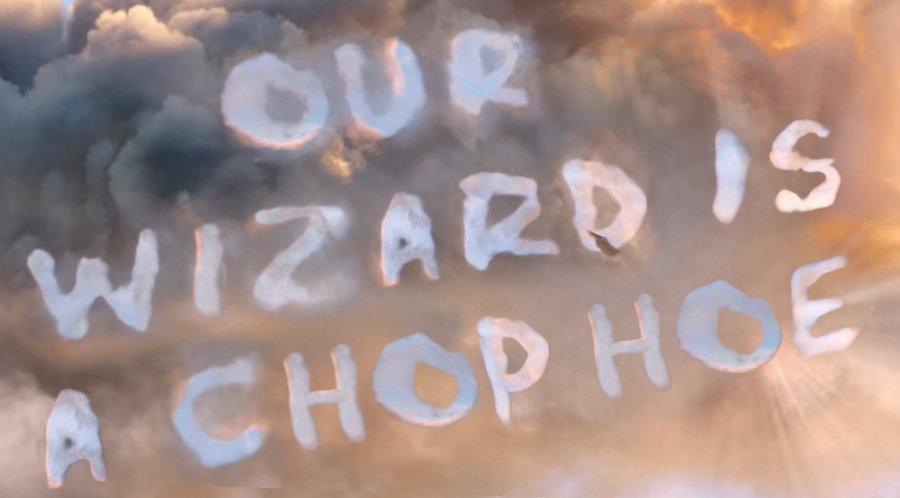 OUR WIZARD IS A CHOP HOE