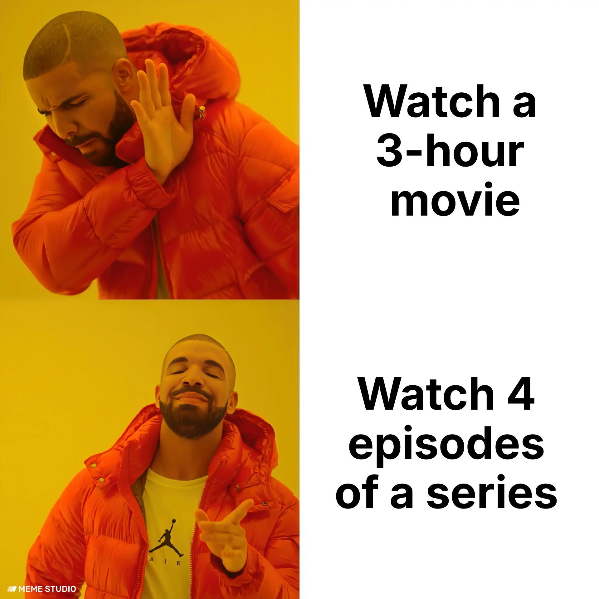 000 MEME STUDIO AIR Watch a 3-hour movie Watch 4 episodes of a series