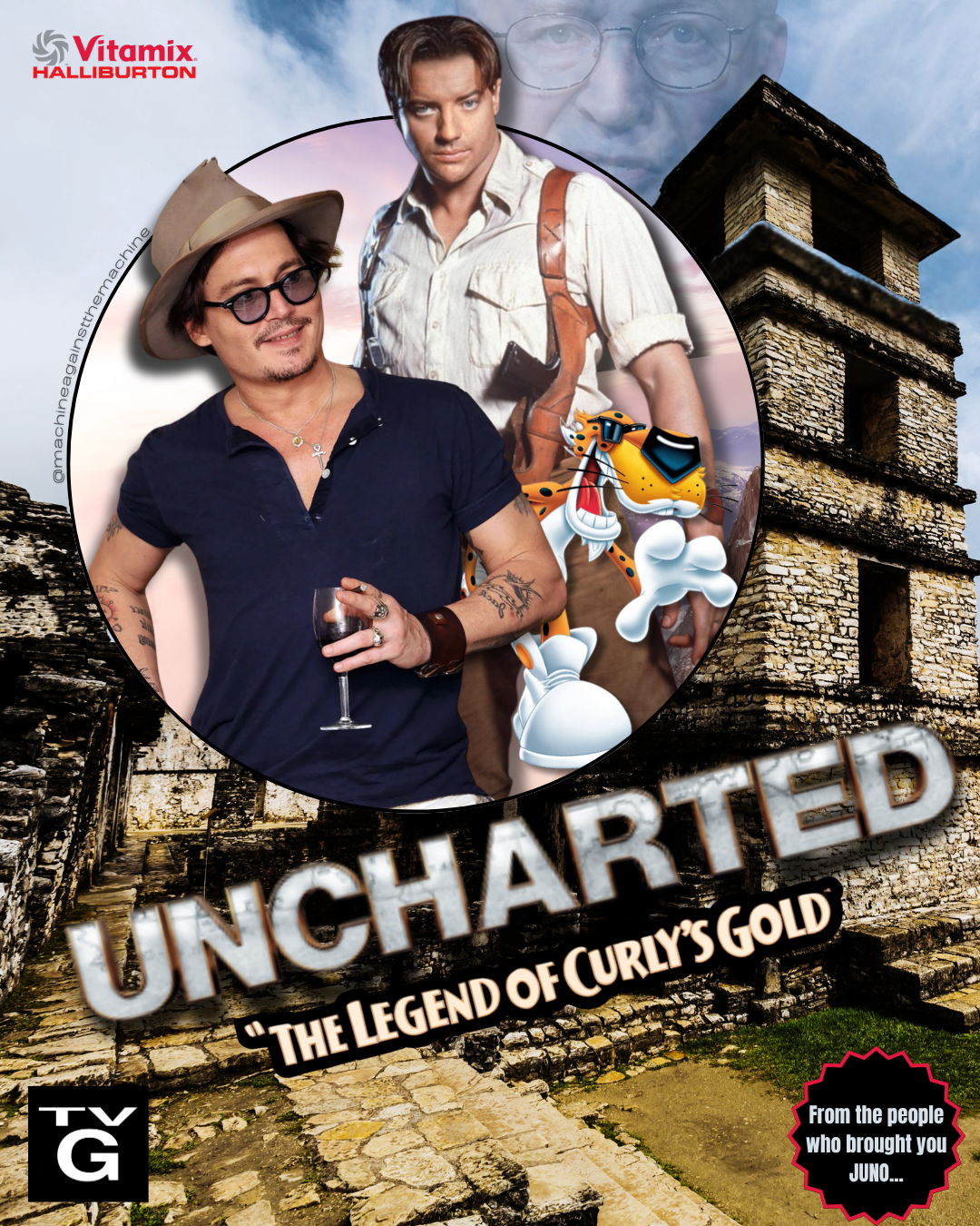 Vitamix HALLIBURTON hemachine UNCHARTED THE LEGEND OF CURLY'S GOLD G From the people who brought you JUNO...