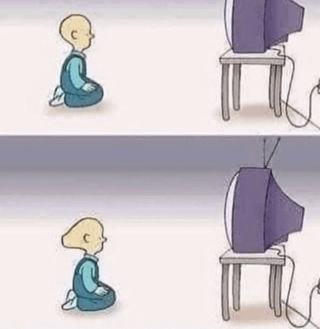 The kid is becoming the TV