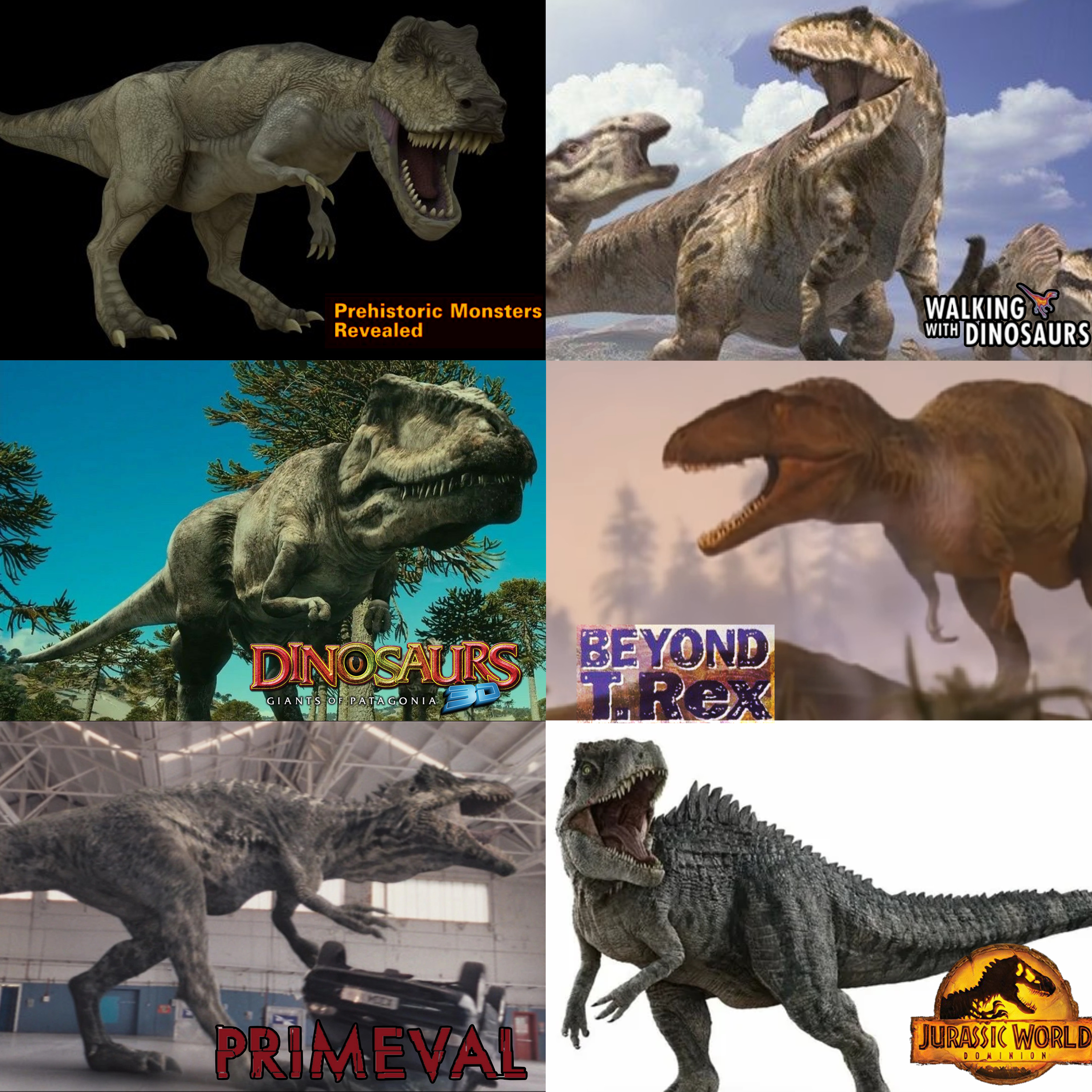Prehistoric Monsters Revealed WALKING WITH DINOSAURS DINOSAURS BEYOND T.Rex GIANTS OF PATAGONIA 3D A PRIMEVAL JURASSIC WORLD DOMINION