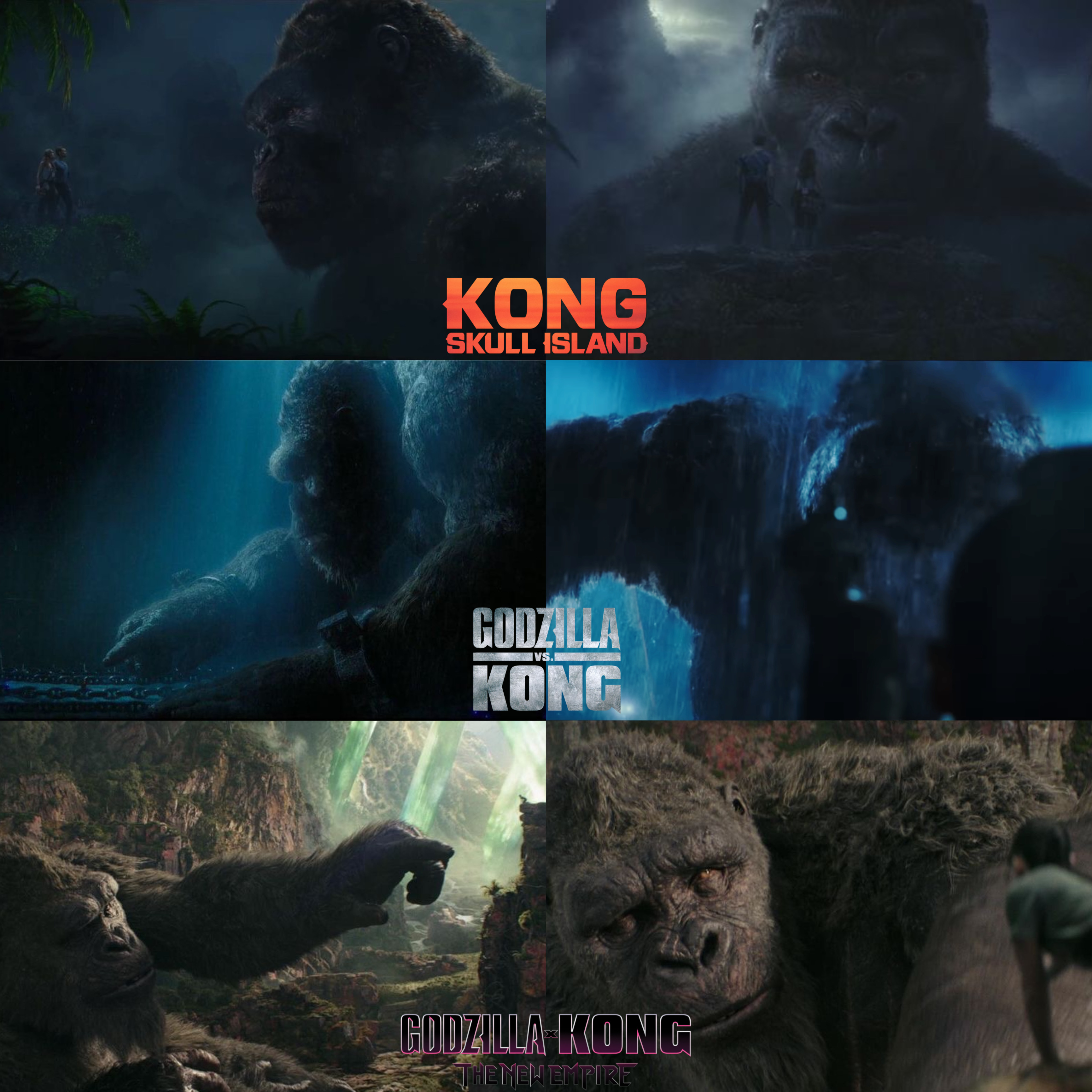KONG SKULL ISLAND GODZILLA VS. KONG GODZILLA KONG THENEN EMPIRE