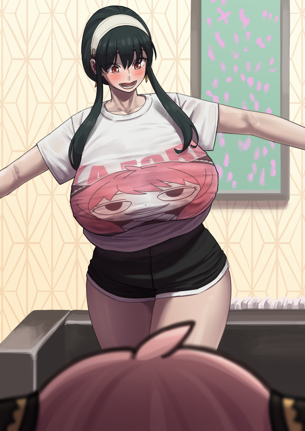 ネットでアーニャさんが描かれたTシャツを買いました！ すごく可愛いくないですか？