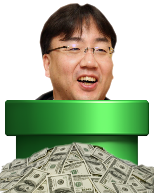 Furukawa-san is so rich and evil president of Nintendo. Unlike Bob Iger from Disney is crazy.
I hate this guy....