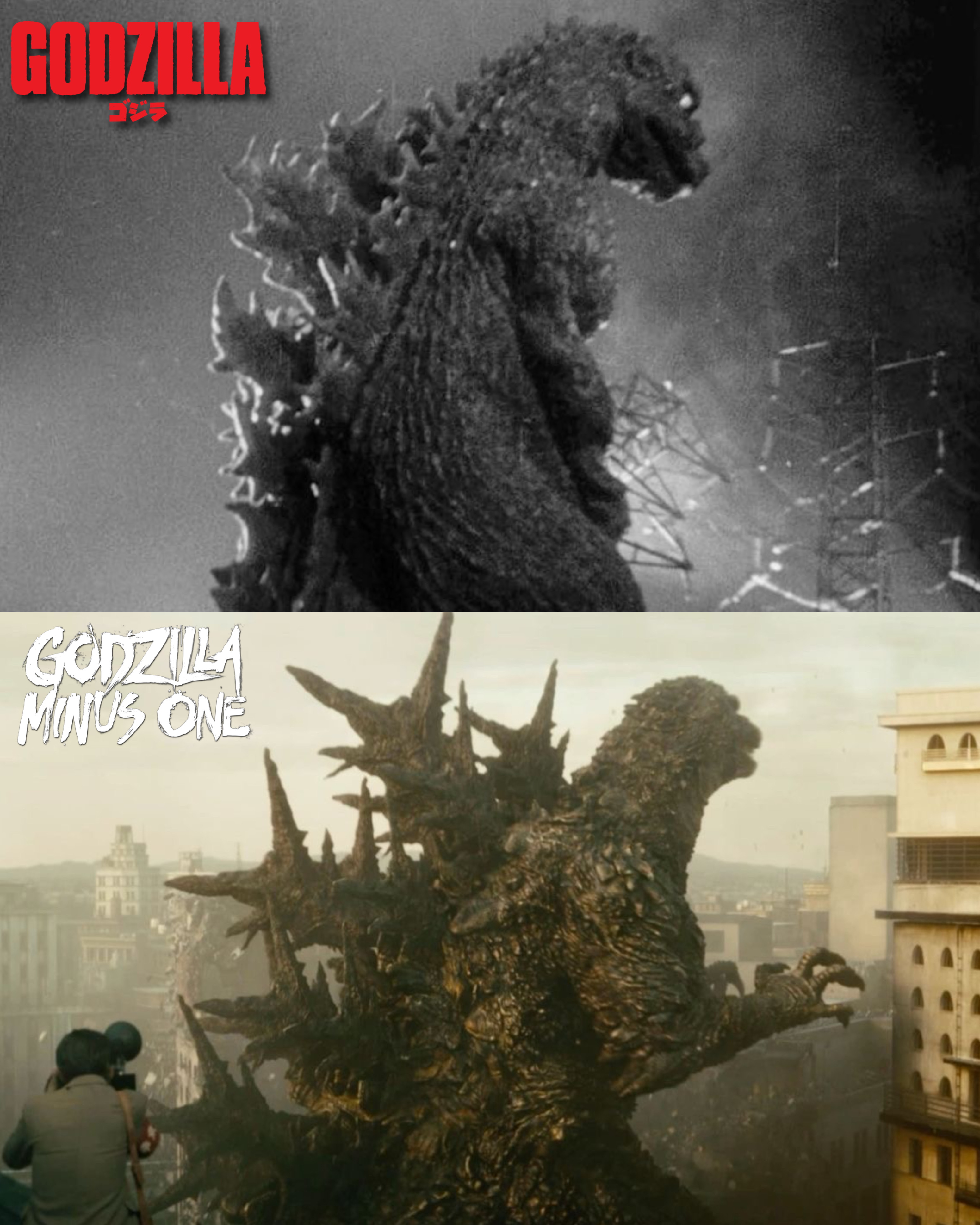 Second Godzilla Godzilla then and now | Godzilla | Know Your Meme