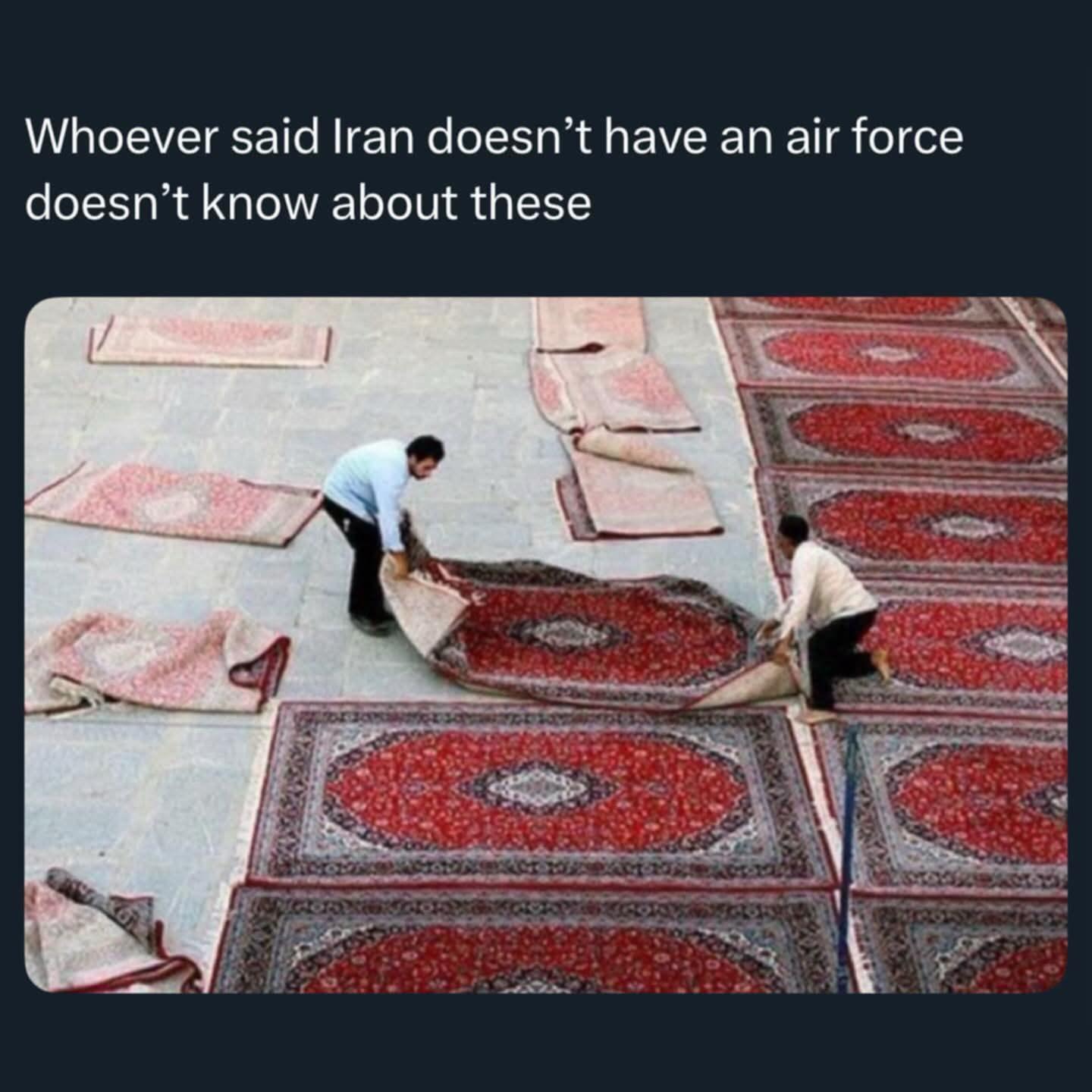 Whoever said Iran doesn't have an air force doesn't know about these