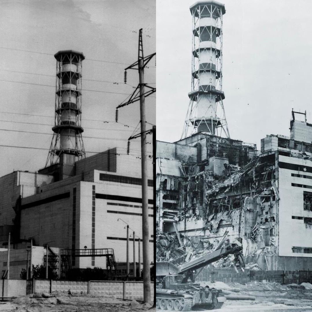 Before and after of Block 4
