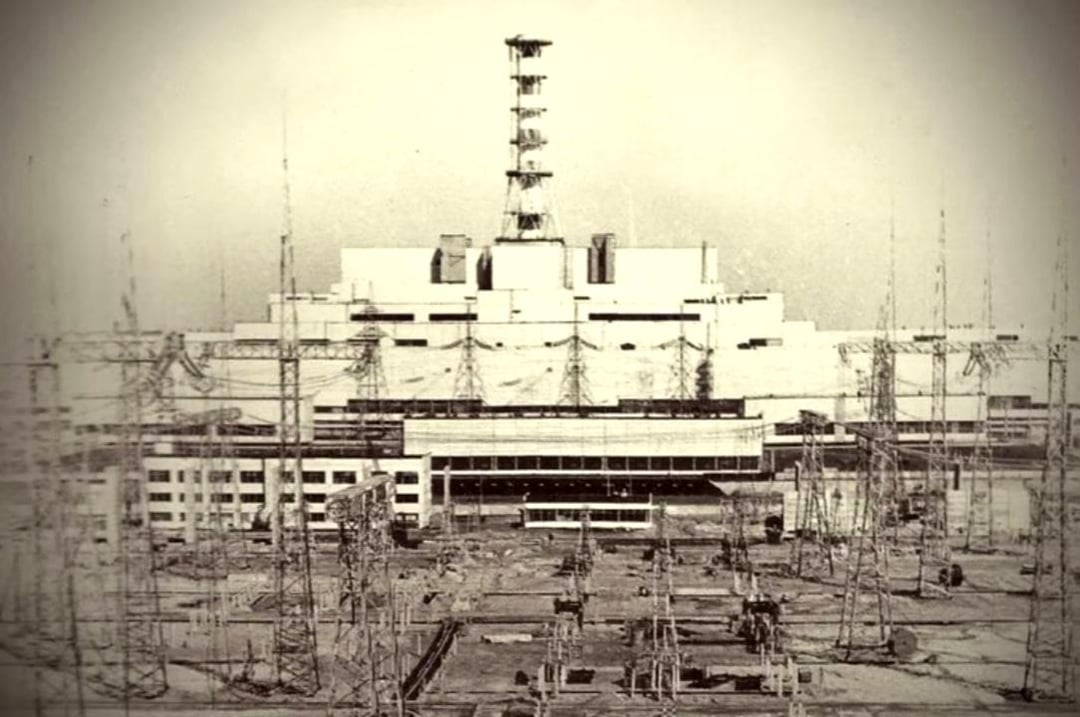 The last photo taken of units 3 and 4 before the 1986 disaster