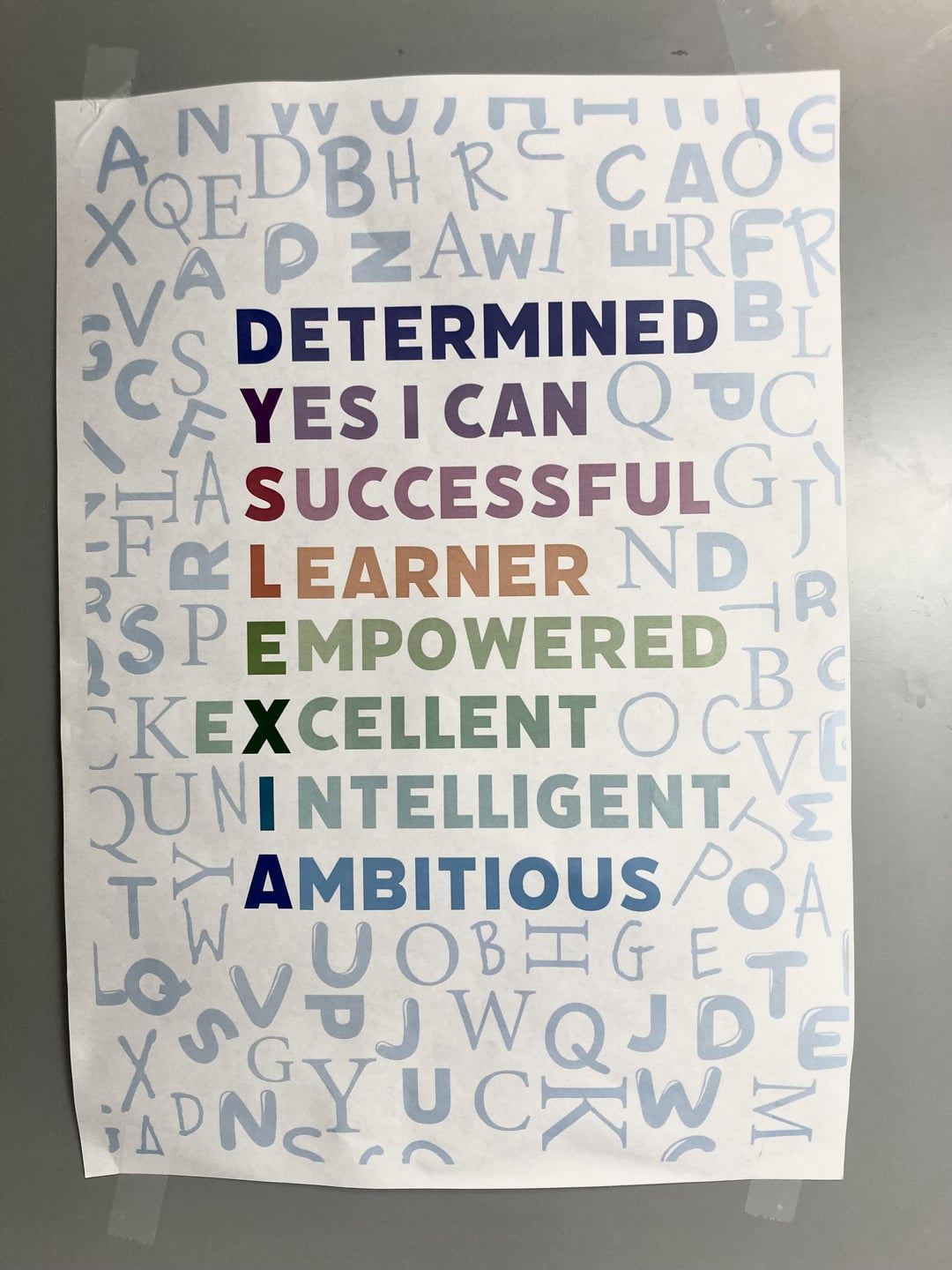 ANYVU DBHR XQE CAOG VAP ZAWI REK 24 DETERMINED BL YES I CAN QUE SUCCESSFULGT R LEARNER ND PEMPOWERED B R CKEXCELLENT OCE QUNINTELLIGENTE TAMBITIOUS POA OBHGE T JWQJDE DNY UC W YUCAW M