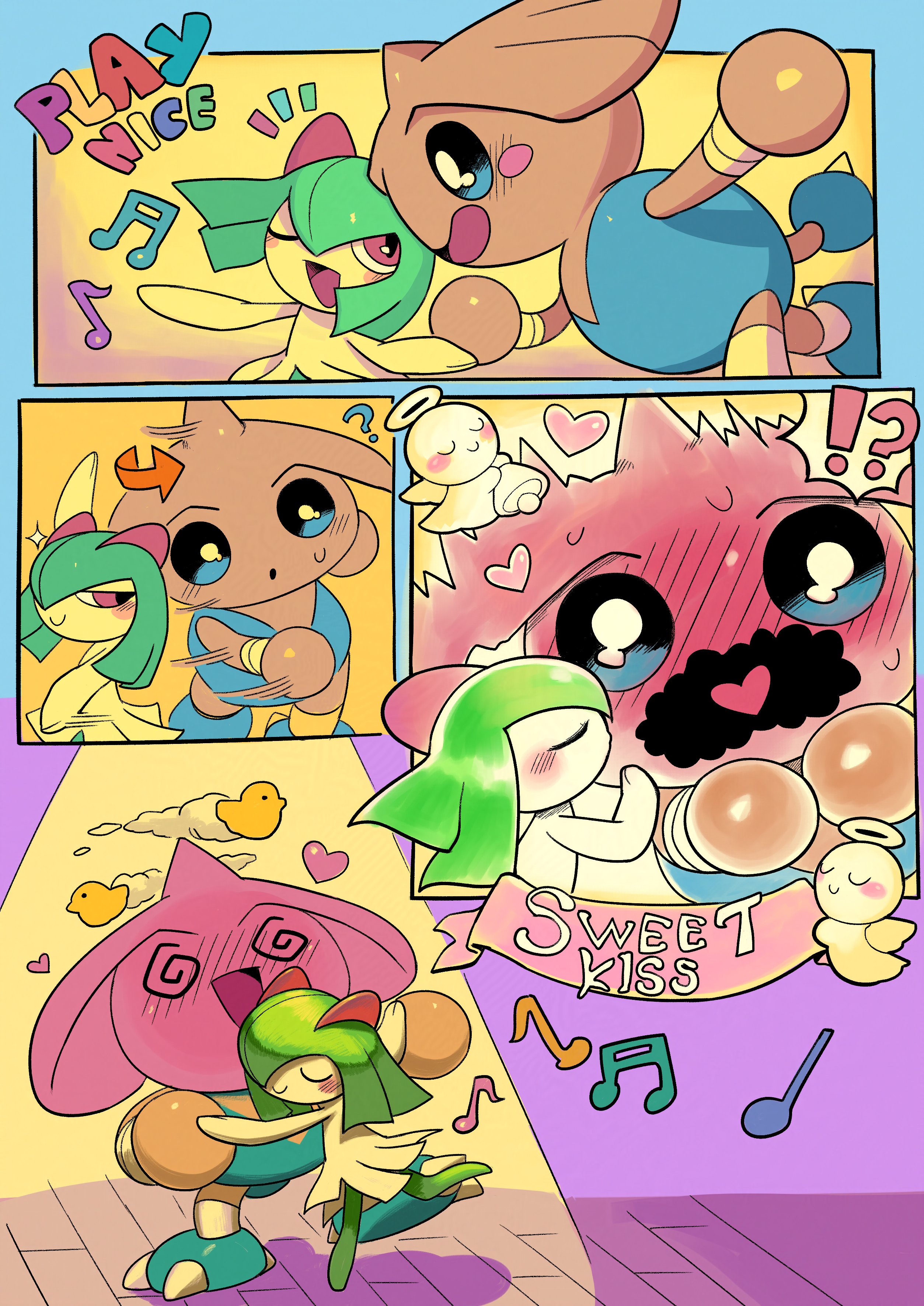 Kirlia and Hitmontop