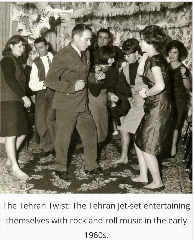 The Tehran Twist: The Tehran jet-set entertaining themselves with rock and roll music in the early 1960s.