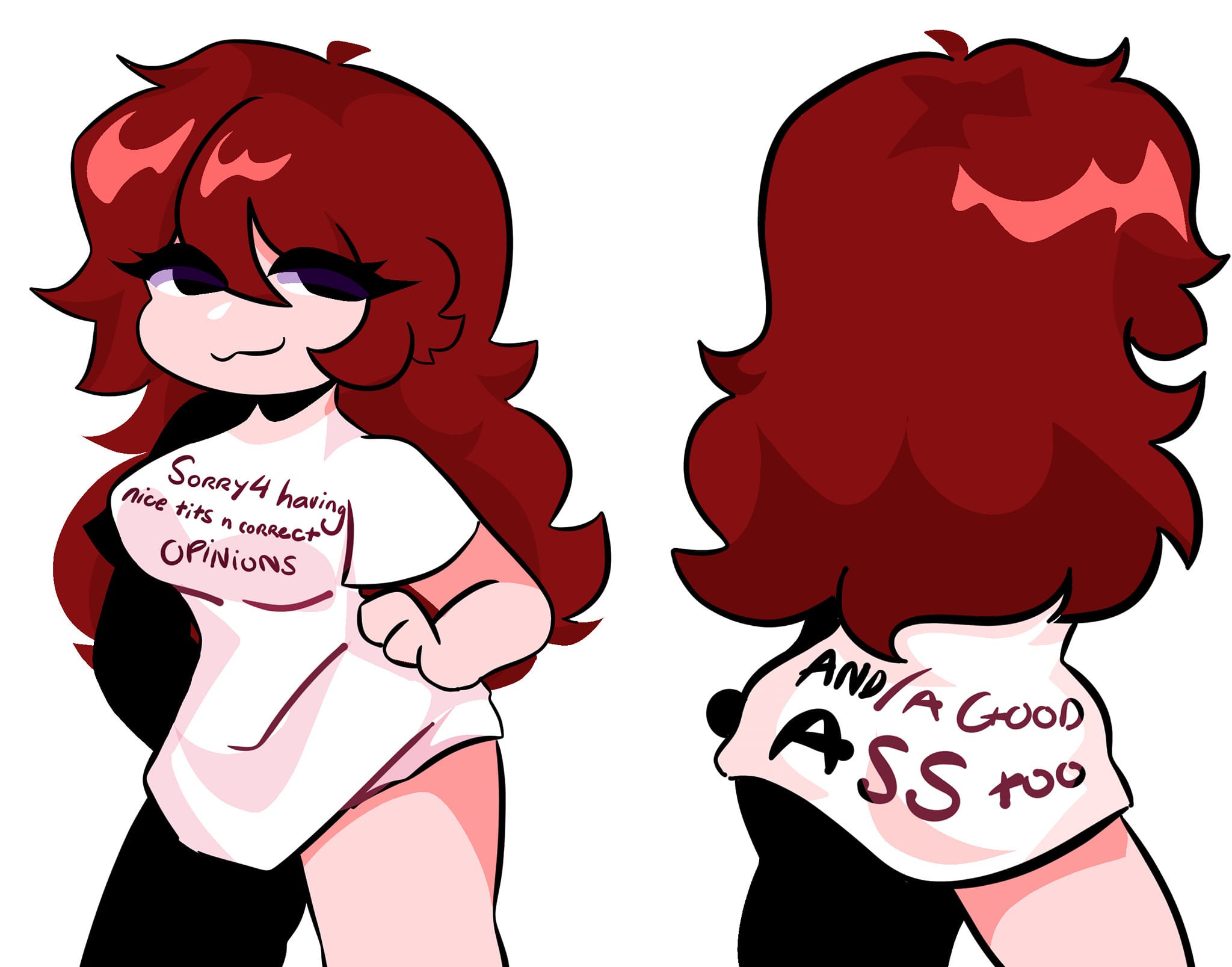 SORRY 4 having nice t--- correct n OPINIONS AND A GOOD ASS too