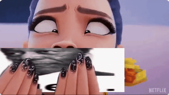 X user @Hamsycott tweeted a version of the Rumi sniffing kimbap GIF that combined it with the "Truth Nuke":https://knowyourmeme.com/memes/truth-nuke meme.