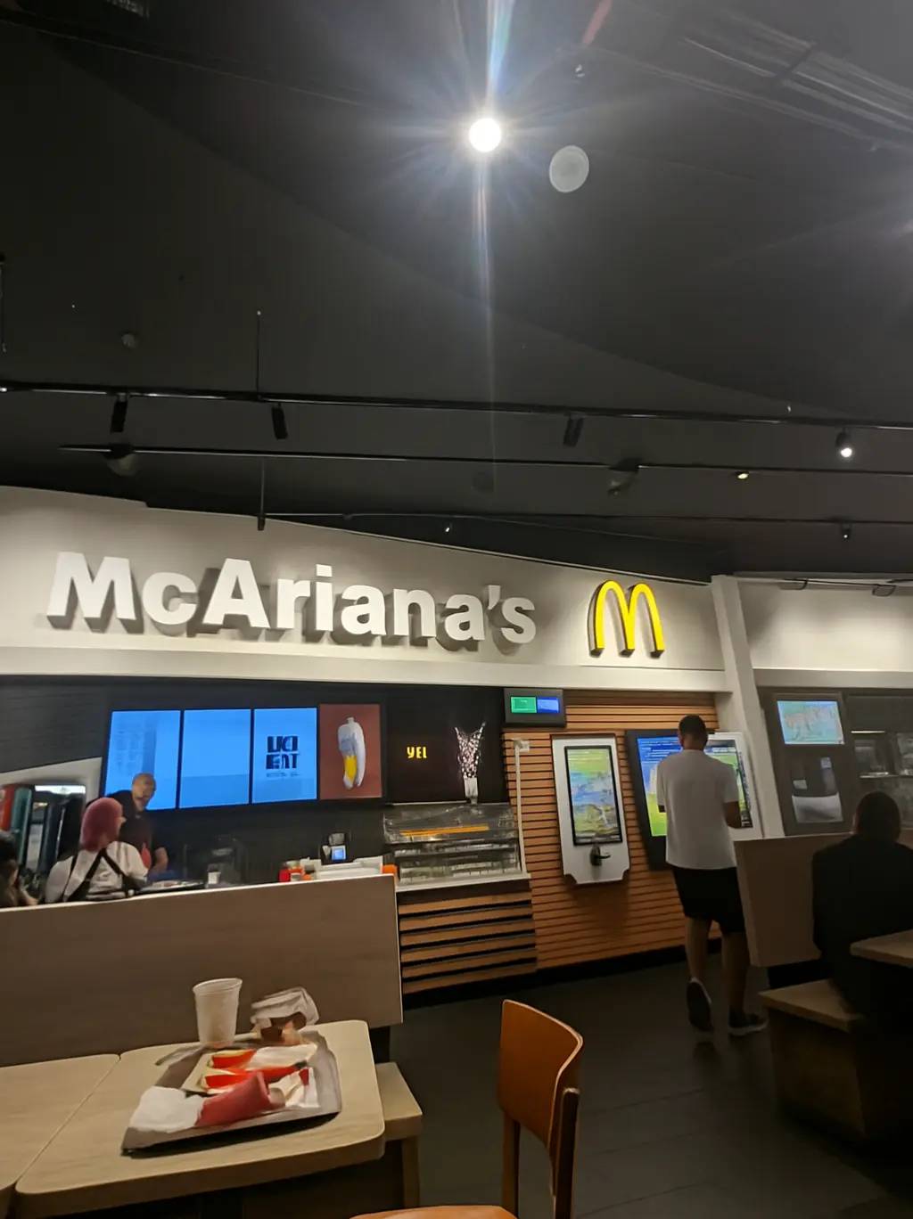 A photo of a business called "McAriana's," which resembles the name of the American popstar "Ariana Grande":https://knowyourmeme.com/memes/people/ariana-grande. The post was a part of a mid-2025 "TikTok":https://knowyourmeme.com/memes/sites/tiktok trend.